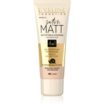 Eveline Cosmetics Satin Matt zmatňujúci make-up s extraktom zo slimáka odtieň 101 Ivory 30 ml