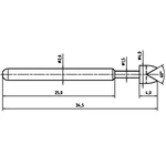 PTR 1040-G-1.5N-NI-4.0 presný testovací hrot