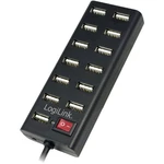 LogiLink UA0126 13 portů USB 2.0 hub  čierna