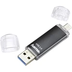 Hama FlashPen "Laeta Twin" USB pamäť pre smartphone a tablet  čierna 64 GB USB 3.2 Gen 1 (USB 3.0), micro USB 2.0