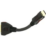 Oehlbach 8526 HDMI / DVI adaptér [1x HDMI zástrčka - 1x DVI zásuvka 24+1-pólová] čierna pozlátené kontakty 10.00 cm