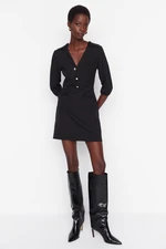 Trendyol Black Super Mini Woven Woven Dress