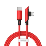 Baseus Colourful Elbow USB-C/Lightning PD 18W 1.2m, piros