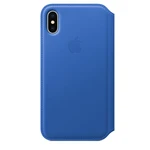 Apple iPhone X Leather Folio - Electric Blue