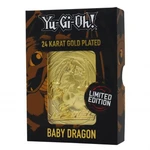 Konami Yu-Gi-Oh! Limited Edition 24K Gold collectible - Baby dragon