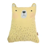 Žltý detský vankúšik s prímesou bavlny Mike & Co. NEW YORK Pillow Toy Bear Cute, 22 x 30 cm