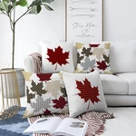 Súprava 4 žinylkových obliečok na vankúš Minimalist Cushion Covers Leaves, 55 x 55 cm