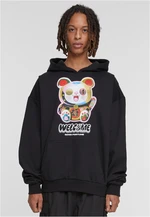 Men's Welcome Cat Ulrta Heavy Oversize Hoodie Black