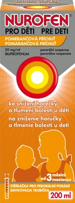 NUROFEN pre deti  s príchuťou Pomaranč 200 ml