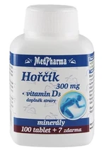 MEDPHARMA Hořčík 300 mg + Vitamin D3 107 tablet