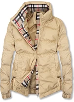 Kurzjacke mit Kontrastdetails Beige