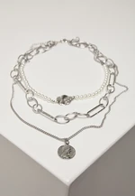 Ocean Layering Necklace - Silver Color