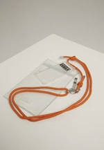 I Phone 8 Accessory Necklace - Transparent/Orange