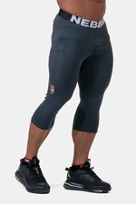 Pánské legíny Nebbia 1965 Legend of Today leggings calf lenght 188 dark grey M