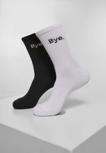 HI - Bye Socks Short Pack 2-Pack Black/White