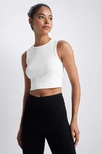 DEFACTO Crop Ribana Crew Neck Sleeveless Undershirt