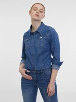 Orsay Blue Denim Shirt - Women