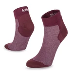 Burgundy unisex running socks Kilpi MINIMIS