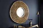 Závěsné zrcadlo ESUS Dekorhome 112 cm Zlatá