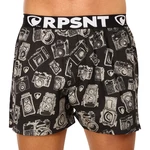 Black men's patterned shorts by Represent Mike