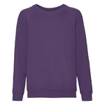 Fioletowa bluza dziecięca Raglan Sweat Fruit of the Loom