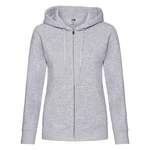 Gray hoodie zipped Fruit Of The Loom