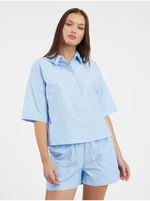 Light blue women's shirt Noisy May Frig - Women's