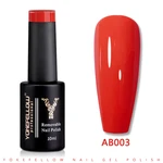 YOKEFELLOW UV LED Gel Nail Polish Red AB003 10ML Professional Semi-permanent Gel Varnishes for Nails