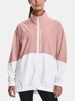 Under Armour Jacket Woven FZ Oversized Jacket-PNK - Women