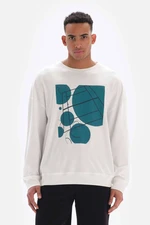 Dagi White Men's Tennis Printed Sweatshirt