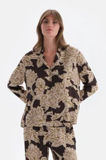 Dagi Multicolor Meter Printed Woven Shirt Pajamas