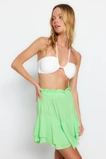 Trendyol Green Mini Woven with Ruffled Skirt