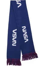 NASA scarf Knitted wht/blue/red