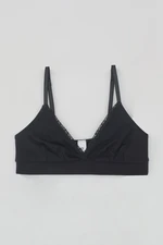 Dagi Double-breasted Black, Lace Detail, Capsule, Wireless Bra.