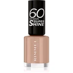 Rimmel 60 Seconds Super Shine lak na nechty odtieň 708 Kiss In The Nude 8 ml