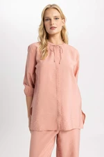 DEFACTO Oversize Fit Round Neck Long Sleeve Shirt