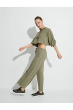 Koton Short Wide Leg Sweatpants High Waist Tie Modal Fabric Pocket