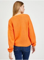 Orsay Orange Ladies Cardigan - Ladies