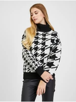 Black and white women's patterned sweater ORSAY - Women