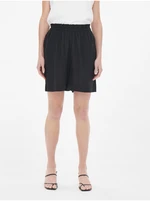 Black Womens Linen Shorts ONLY Tokyo - Women