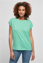 Women's T-shirt with extended shoulder made of fresh seeds