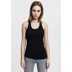 Women's jersey black tank top