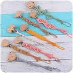 Baby Pacifier Clip Child Pacification Pacifier Chain Animals Attract Attention Pregnant Baby Baby Toys Infant Cartoon Diy Beech