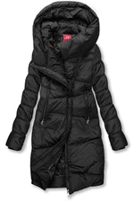 Winterjacke mit hohem Kragen Schwarz