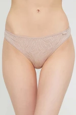 Tangá Calvin Klein Underwear béžová farba,000QF6878E
