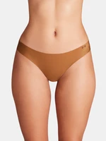 Set of three women's thongs in brown Under Armour UA Pure Stretch 3 No Show