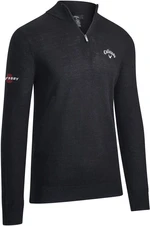 Callaway 1/4 Blended Merino Black Ink XL Sweter