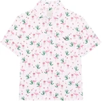 Callaway Boys All Over Flamingo Printed Polo Bright White M Polo-Shirt