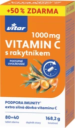 REVITAL Premium Vitamin C 1000 mg + Rakytník 120 tablet