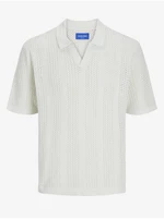 Men's Cream Polo Shirt Jack & Jones Taormina - Men's